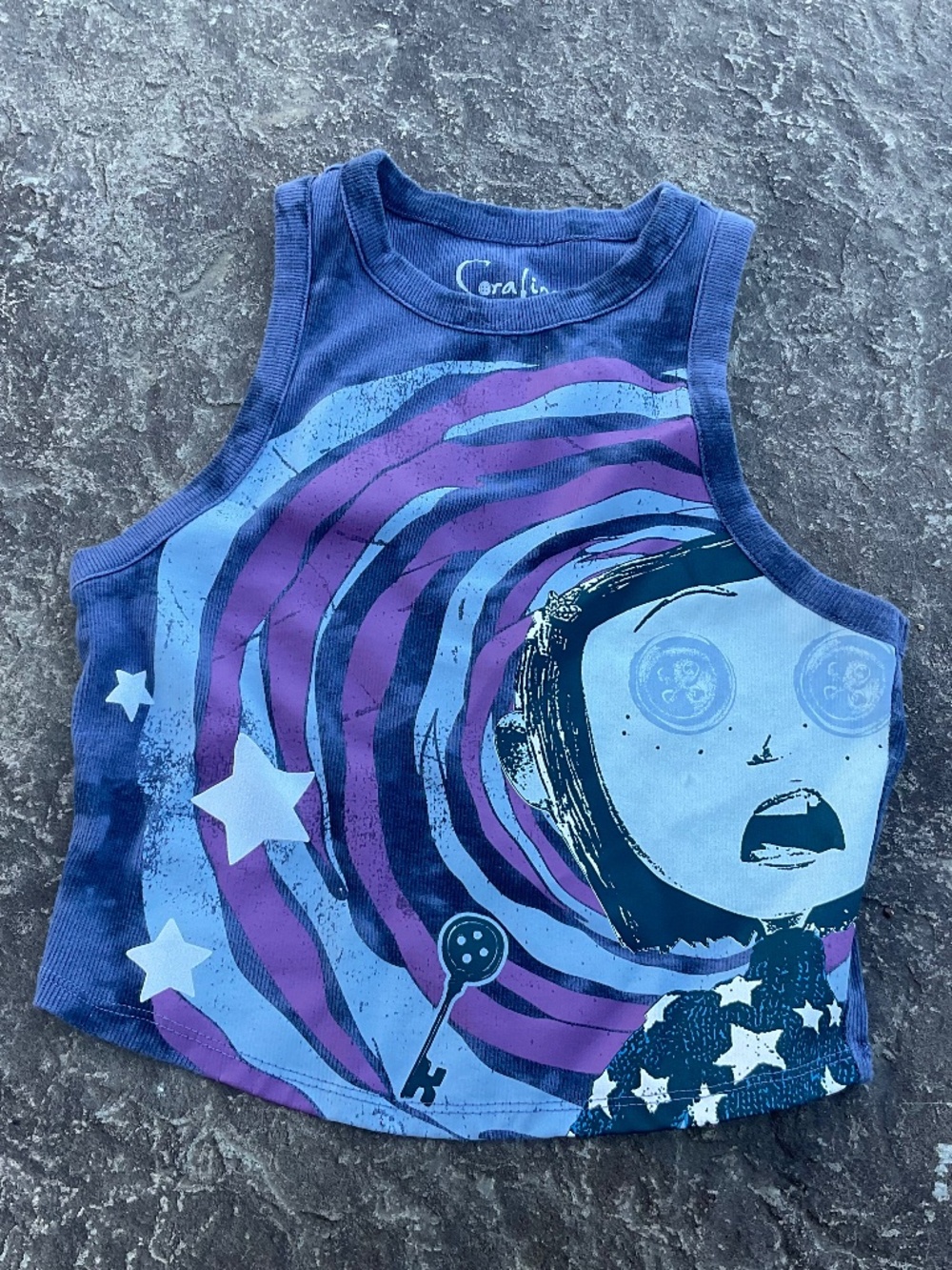 Hot Topic Laika Coraline crop tank top Size Small